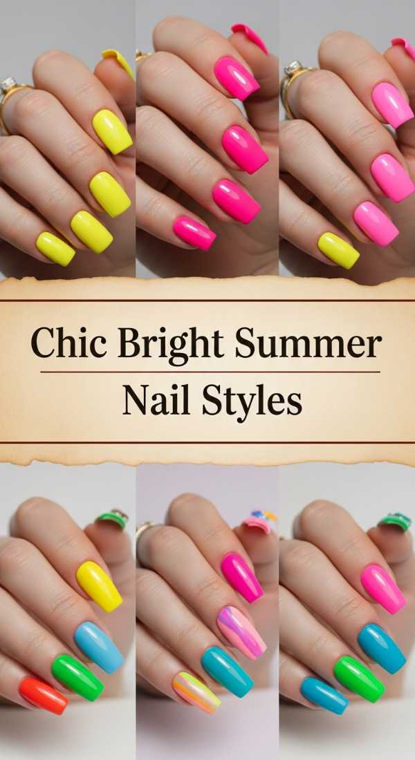 Chic Bright Summer Nail Styles 69ee5921a60d2