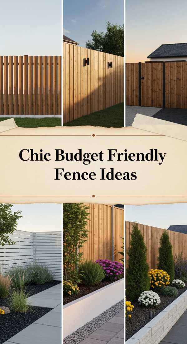 Chic Budget Friendly Fence Ideas 69df43cd1e77d