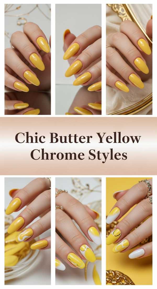 Chic Butter Yellow Chrome Styles 69ef3ad73db1c