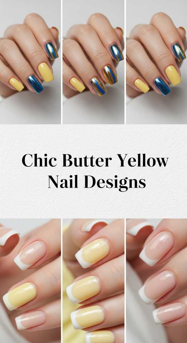 Chic Butter Yellow Nail Designs 69ef3c68ac685