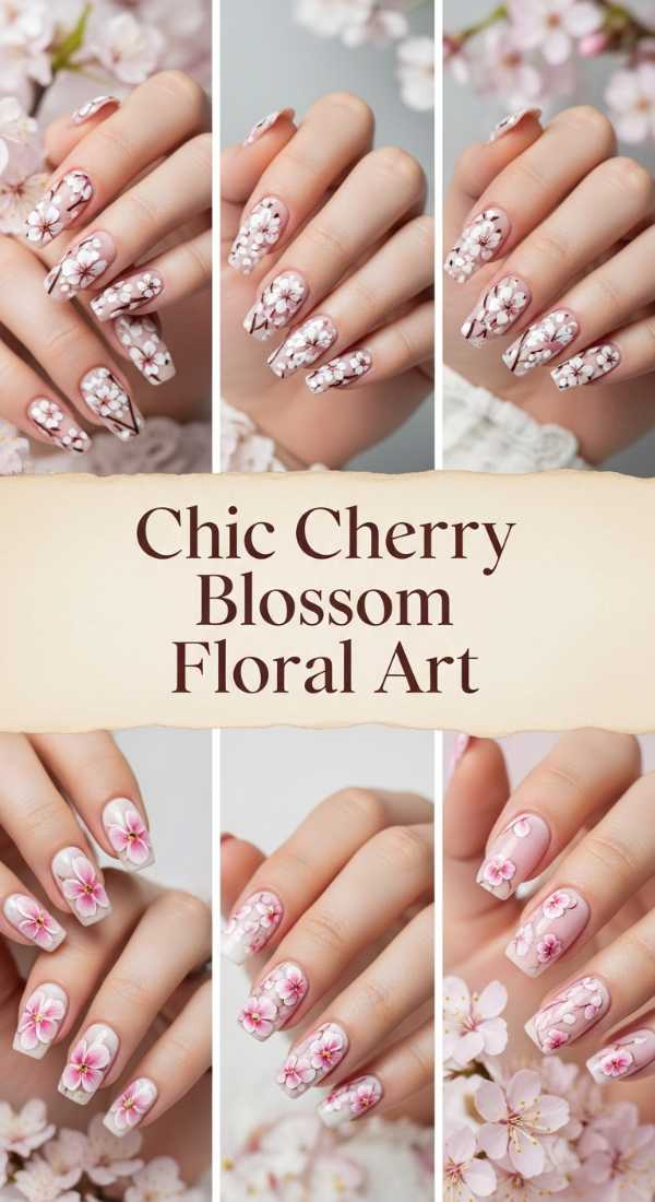 Chic Cherry Blossom Floral Art 69f0ca569f6b5