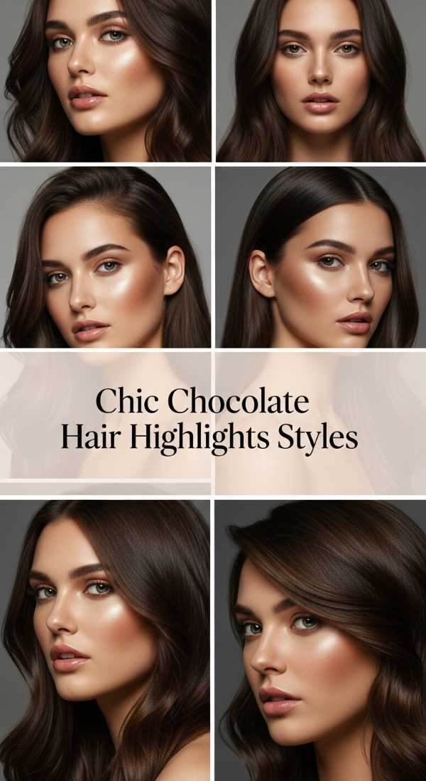 Chic Chocolate Hair Highlights Styles 69eceda48f9ca
