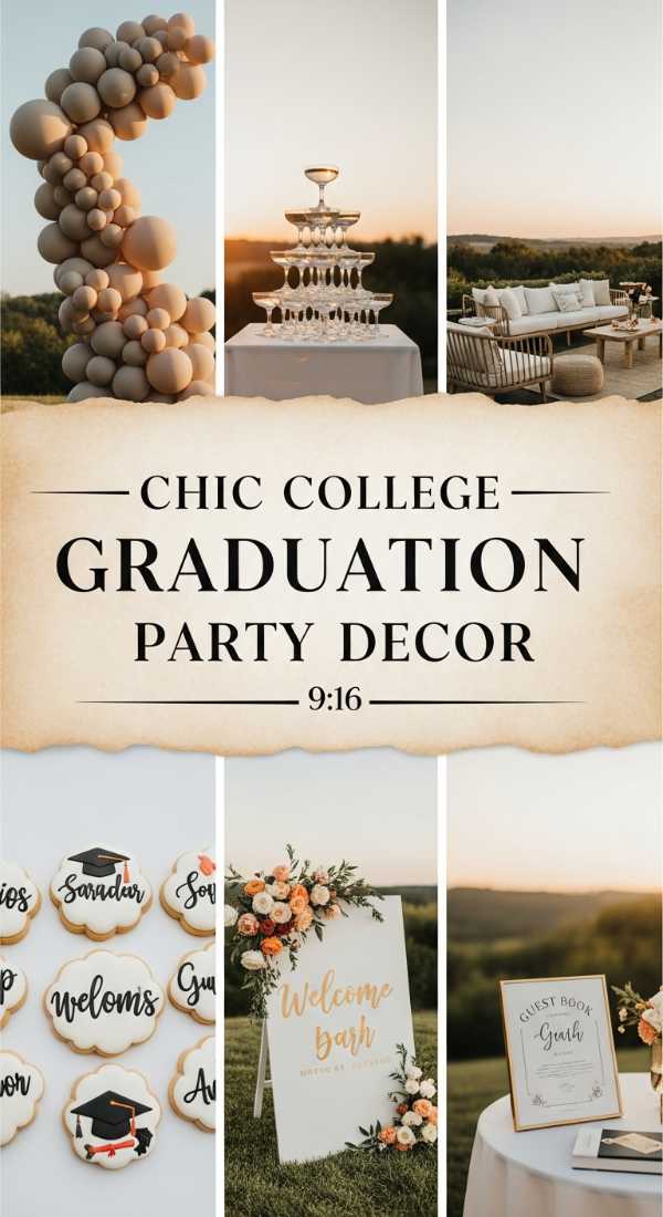 Chic College Graduation Party Decor 69e32c4517eda