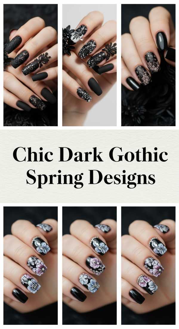 Chic Dark Gothic Spring Designs 69f2494c55978