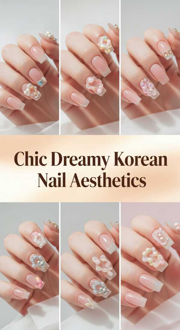 Chic Dreamy Korean Nail Aesthetics 69eba04c4fecf
