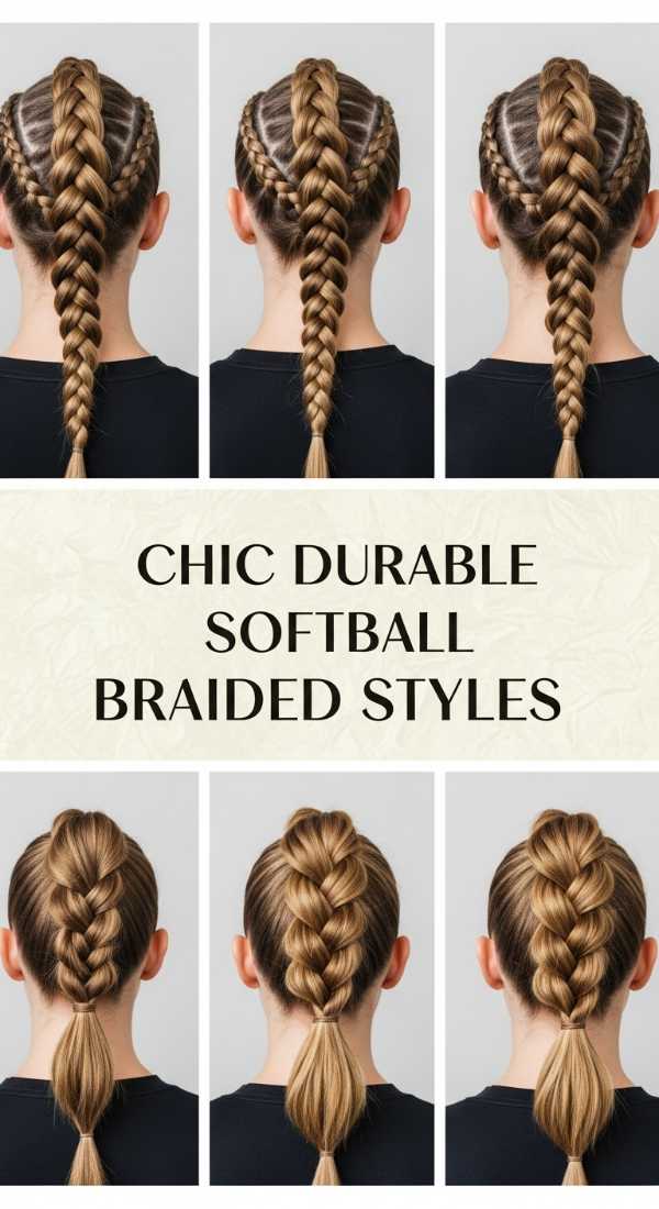Chic Durable Softball Braided Styles 69e5e116bd3b0