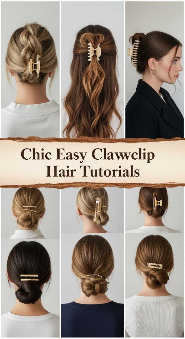 Chic Easy Clawclip Hair Tutorials 69ecedb8d974a