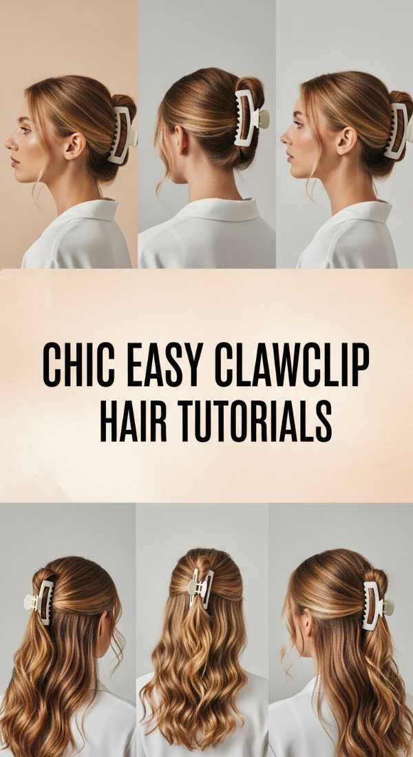 Chic Easy Clawclip Hair Tutorials 69ecef9a26e2d