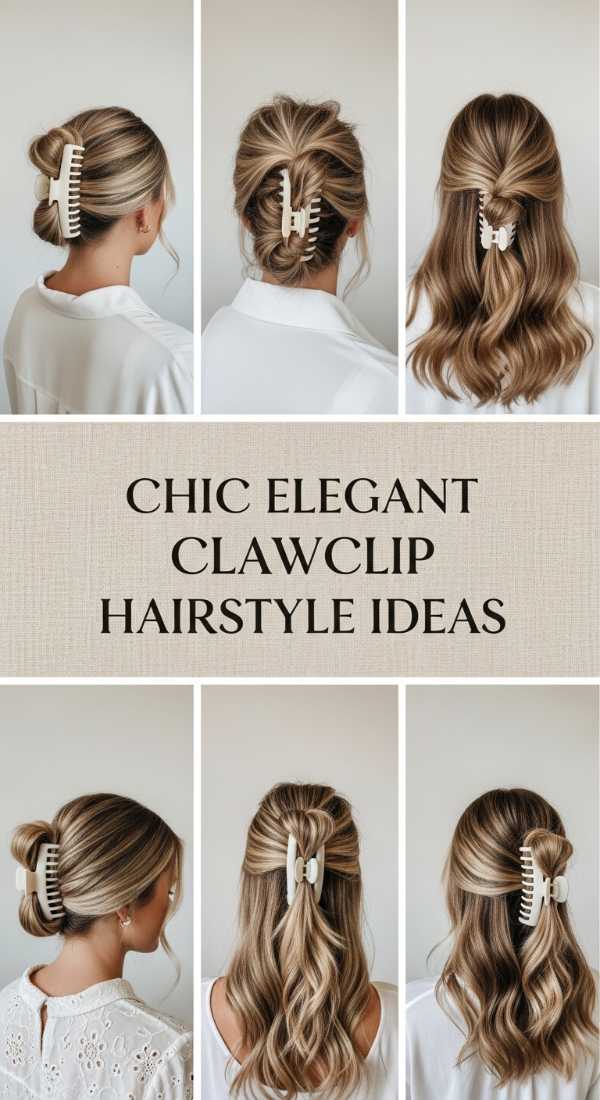 Chic Elegant Clawclip Hairstyle Ideas 69df3fc17b084