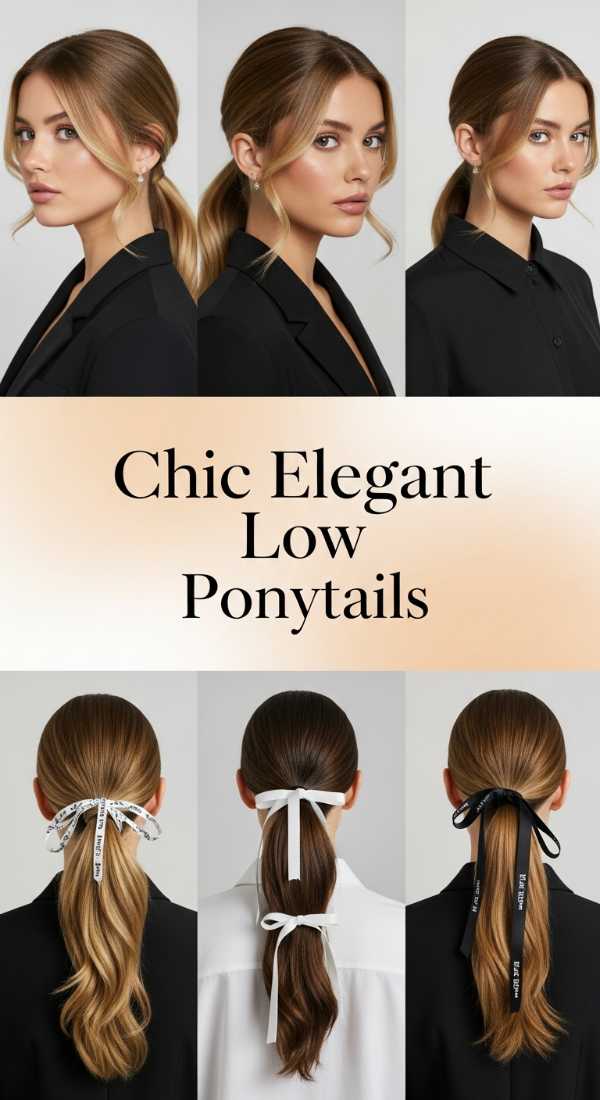 Chic Elegant Low Ponytails 69e33a004417b