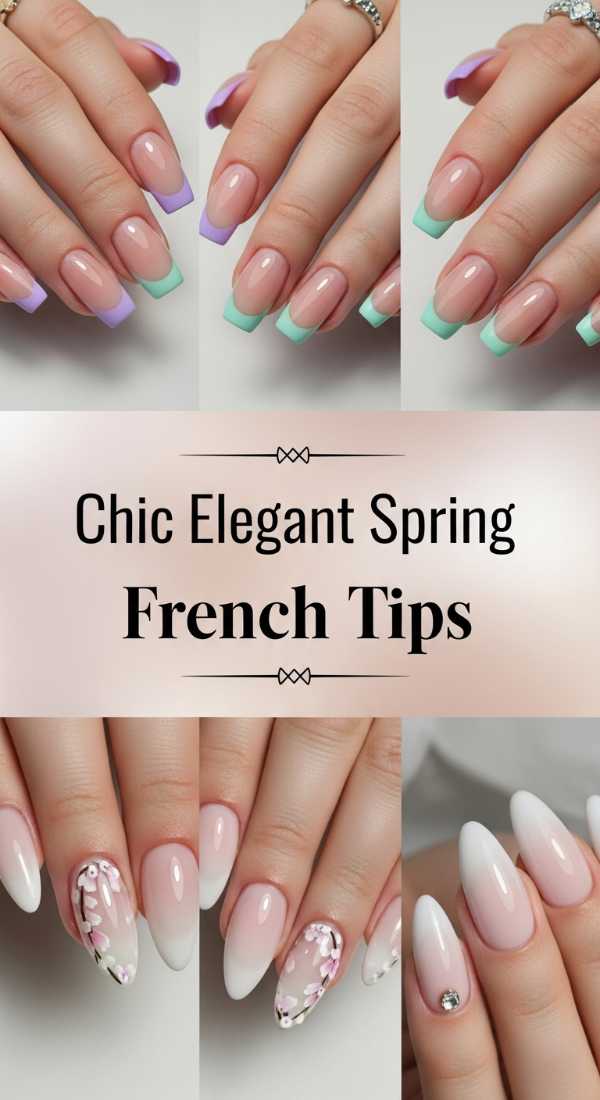 Chic Elegant Spring French Tips 69f2493b53bb4