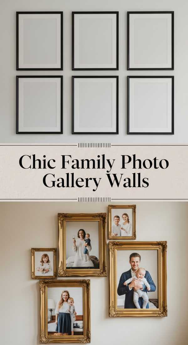 Chic Family Photo Gallery Walls 69f1ae6b63e2a