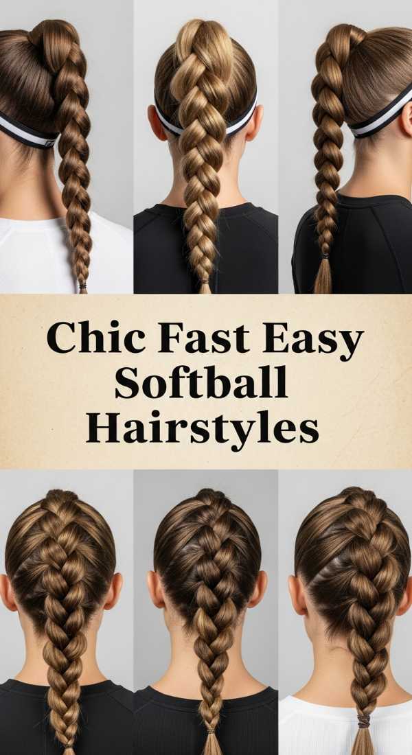 Chic Fast Easy Softball Hairstyles 69eb968031c2c