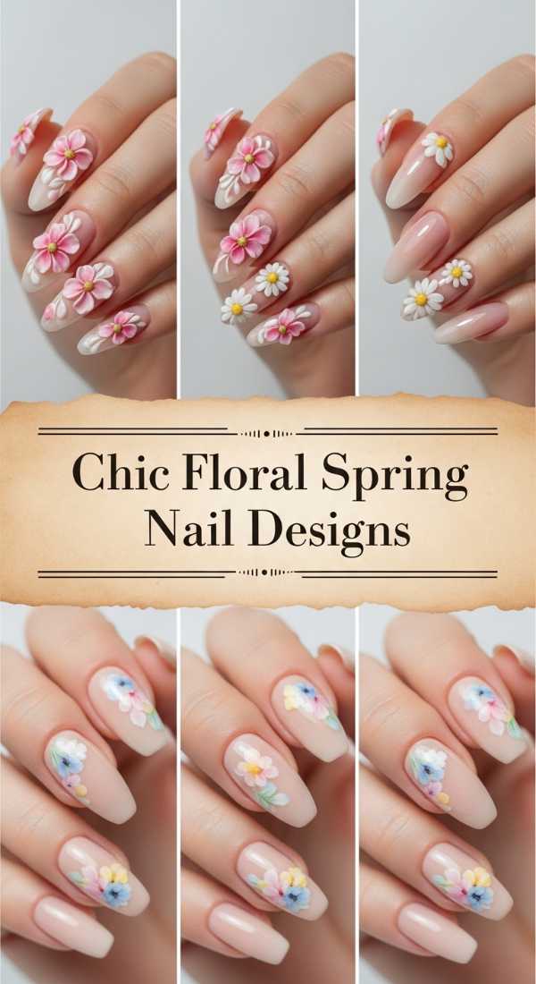 Chic Floral Spring Nail Designs 69f2495c30372