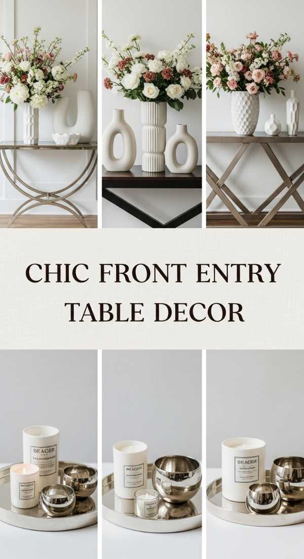 Chic Front Entry Table Decor 69ed033aee0bd