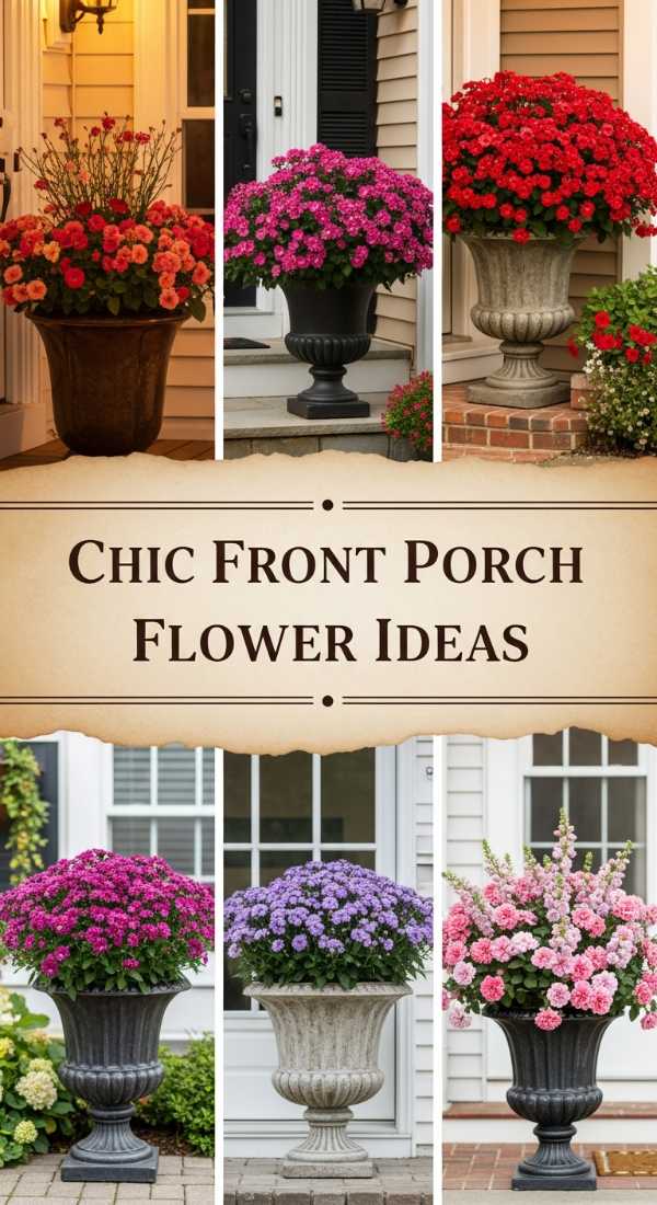 Chic Front Porch Flower Ideas 69ea60c5e78af