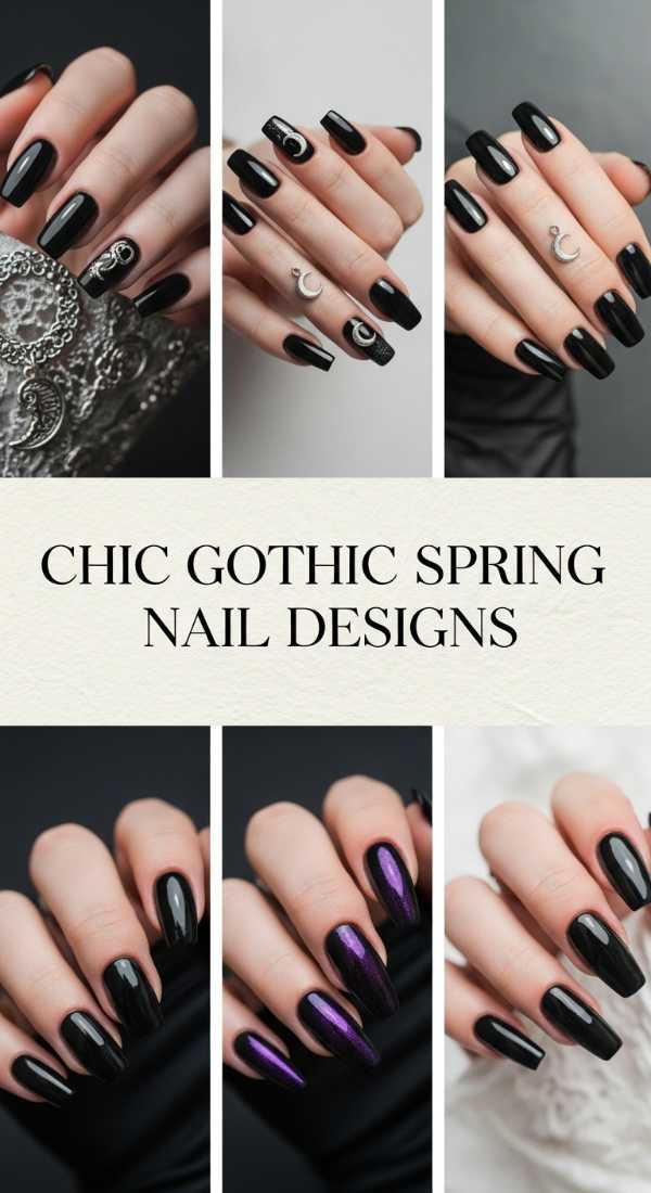 Chic Gothic Spring Nail Designs 69f32d4a242f8