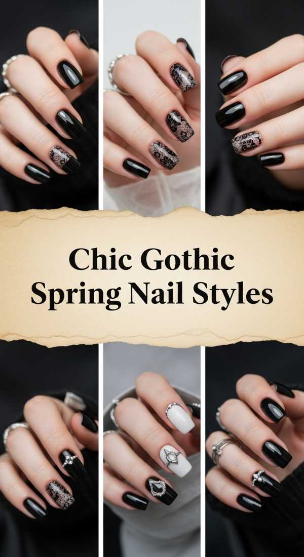 Chic Gothic Spring Nail Styles 69ee4097b23df