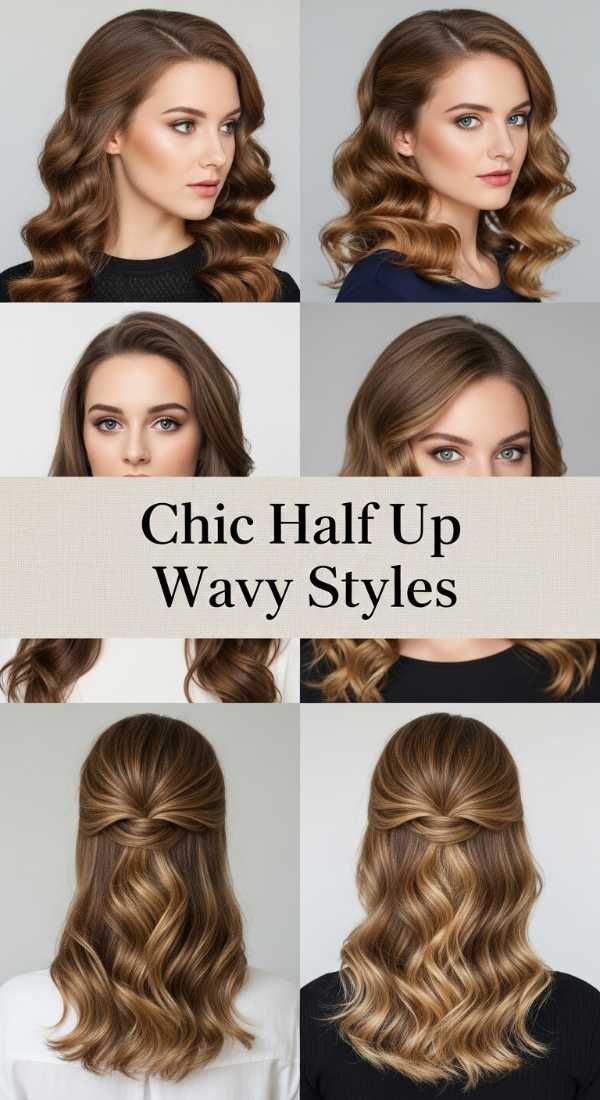 Chic Half Up Wavy Styles 69e742c4659f4