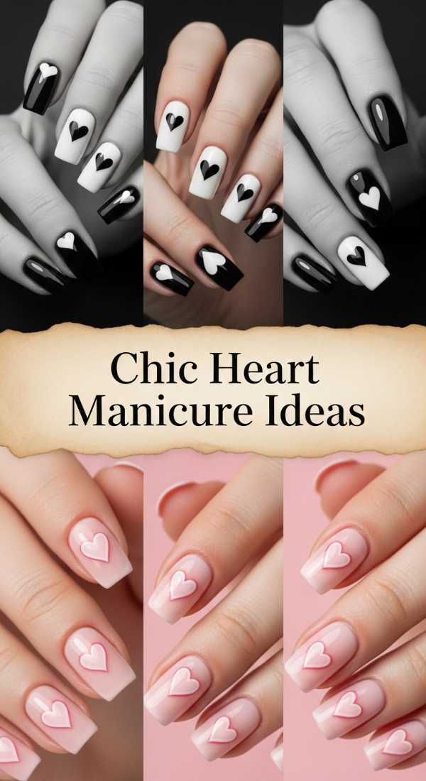 Chic Heart Manicure Ideas 69eba050314dc