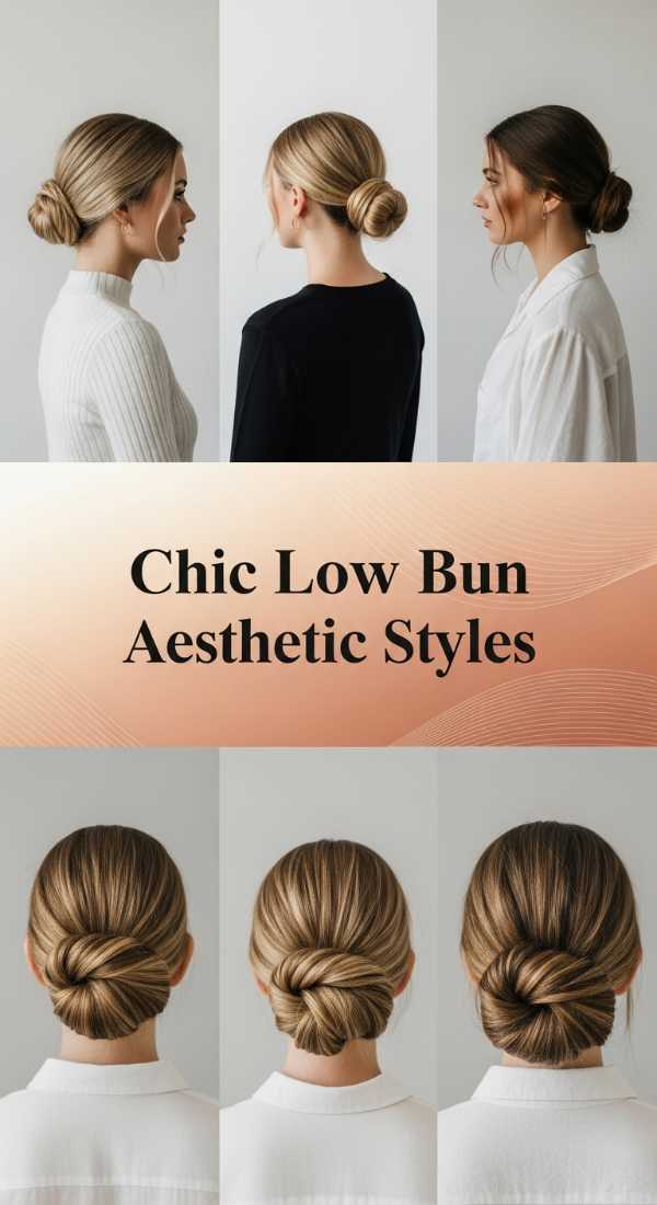 Chic Low Bun Aesthetic Styles 69e4f684448e2