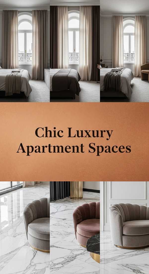Chic Luxury Apartment Spaces