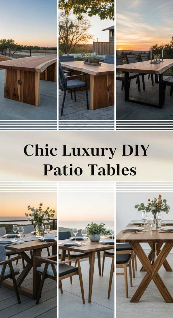 Chic Luxury Diy Patio Tables 69efa260977c2