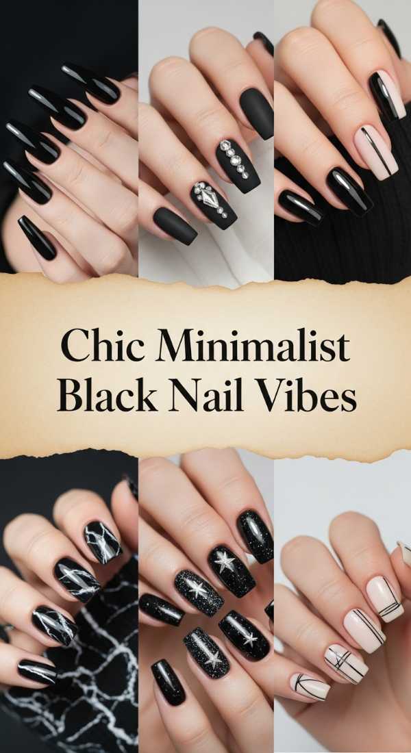 Chic Minimalist Black Nail Vibes 69e72cb695522
