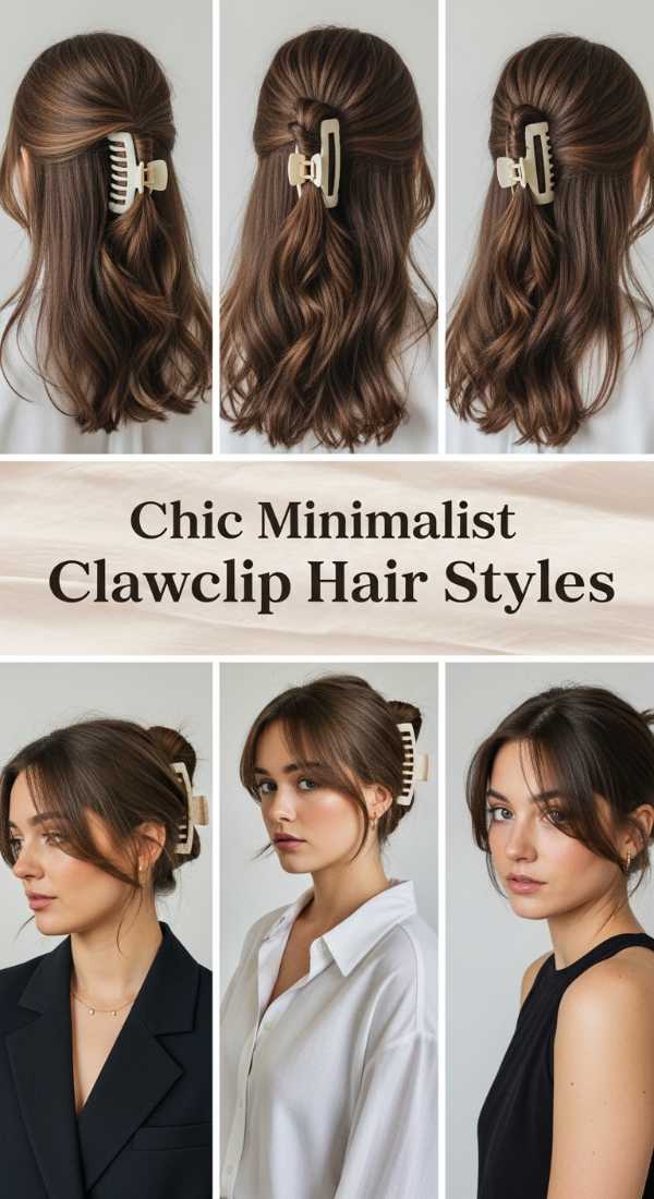 Chic Minimalist Clawclip Hair Styles 69eb96626a52a