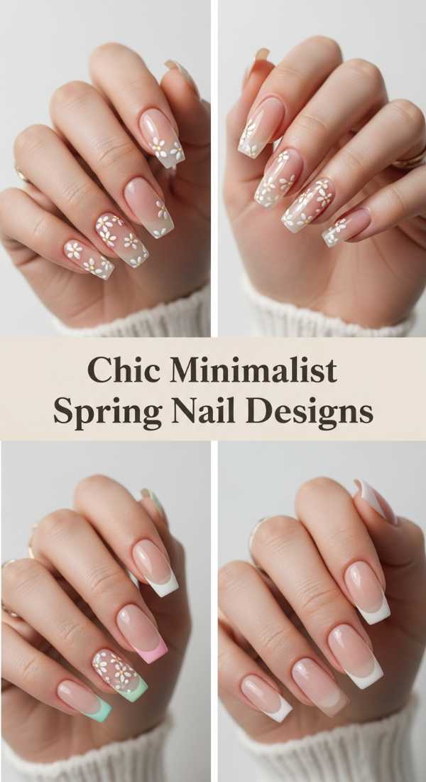 Chic Minimalist Spring Nail Designs 69e72cbf25a3a
