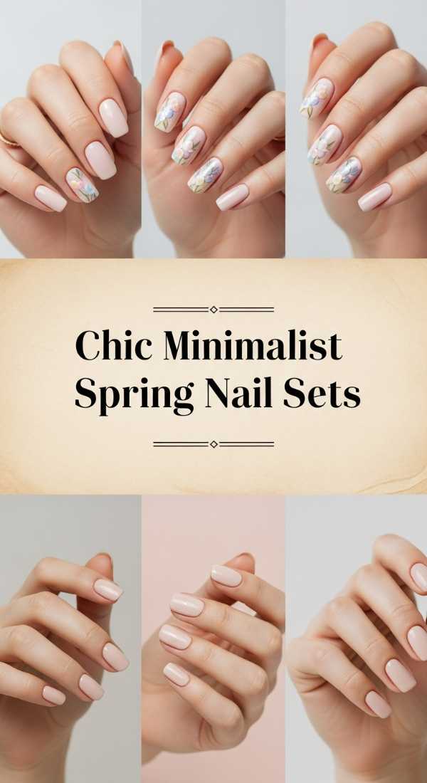 Chic Minimalist Spring Nail Sets 69ef3c769d70e