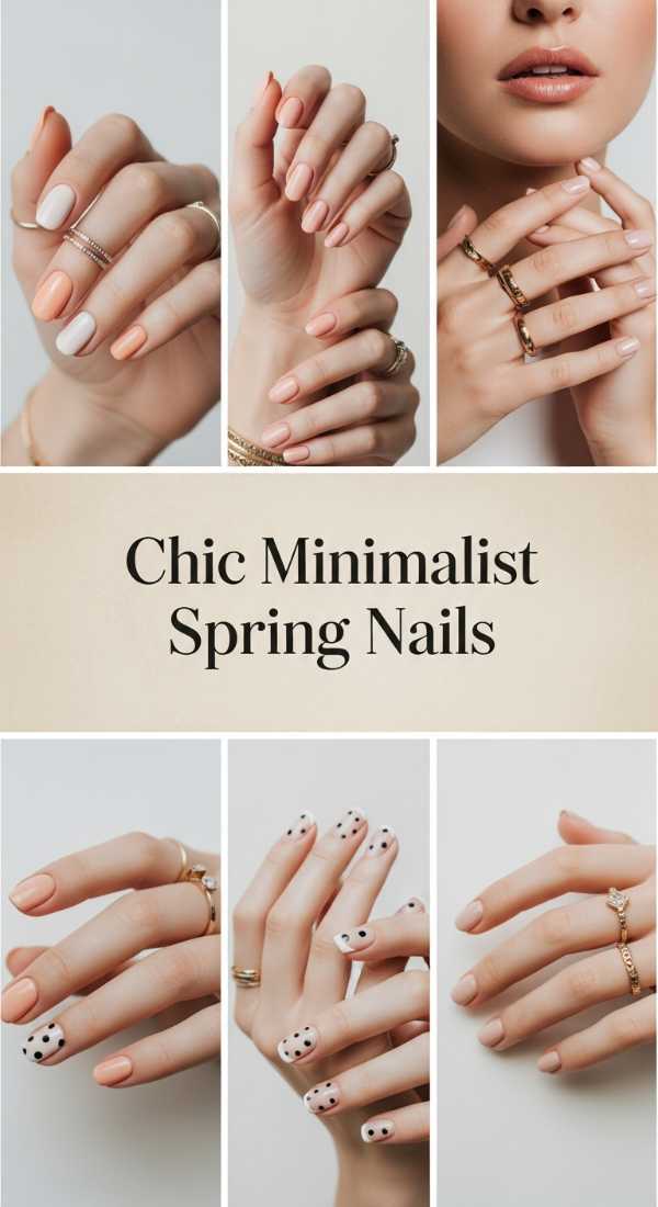Chic Minimalist Spring Nails