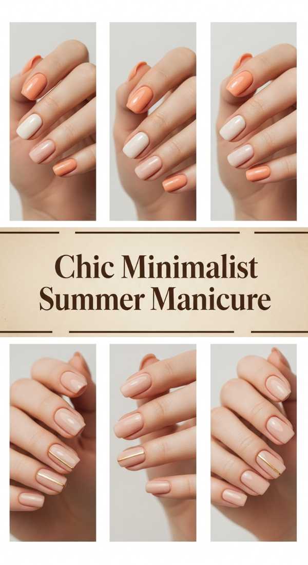 Chic Minimalist Summer Manicure 69ee4091ed78d