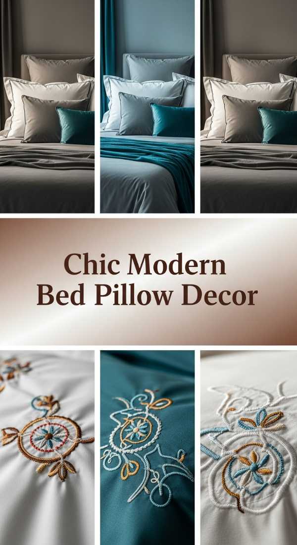 Chic Modern Bed Pillow Decor 69ed03417cbee