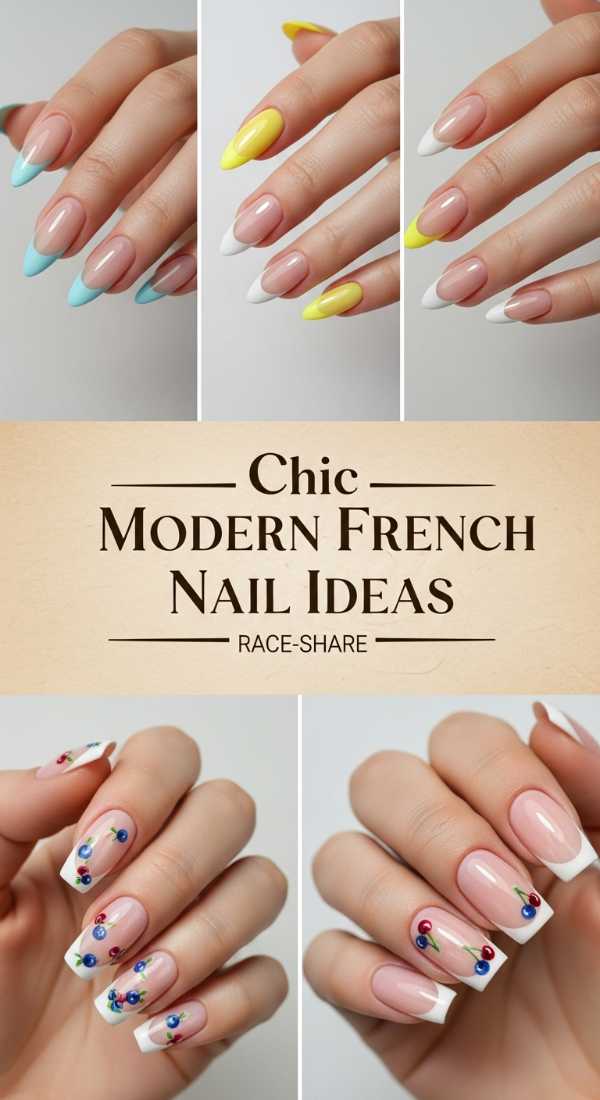 Chic Modern French Nail Ideas 69e350f47ad2f