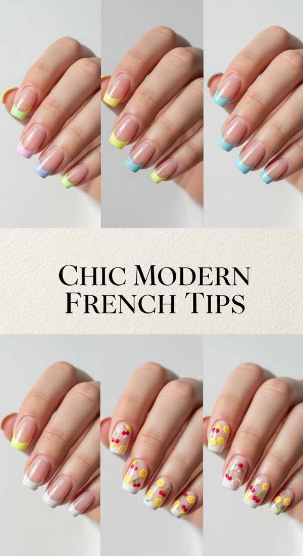 Chic Modern French Tips 69ecf753bbc5c