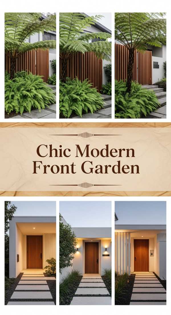 Chic Modern Front Garden 69df467914bac