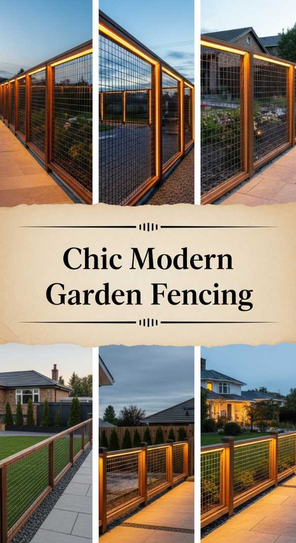 Chic Modern Garden Fencing 69e777b32d744