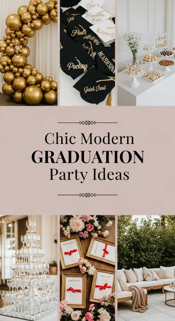 Chic Modern Graduation Party Ideas 69df2357ebc05