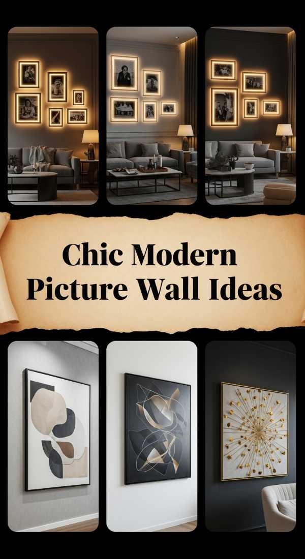 Chic Modern Picture Wall Ideas 69ed03347dd33