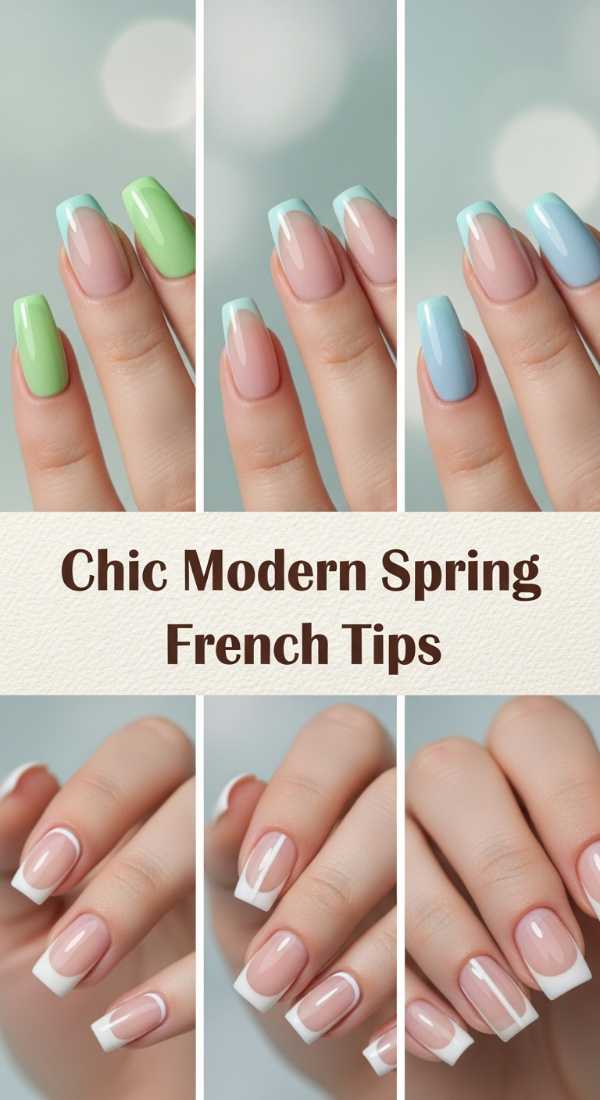 Chic Modern Spring French Tips 69e9ccf3709c9