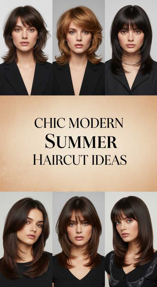 Chic Modern Summer Haircut Ideas