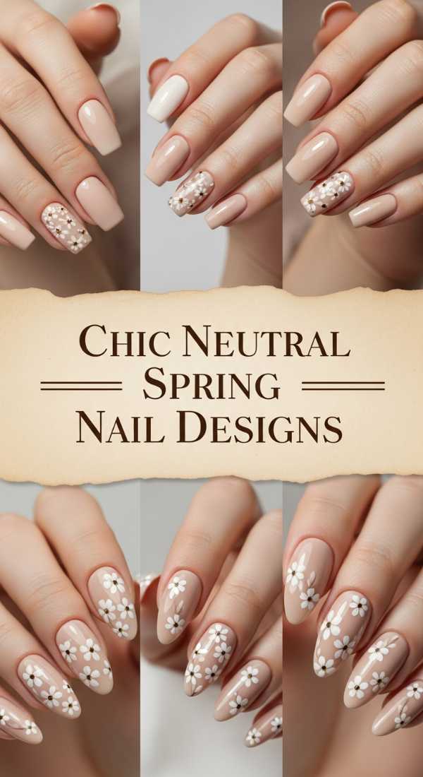 Chic Neutral Spring Nail Designs 69f249370977e
