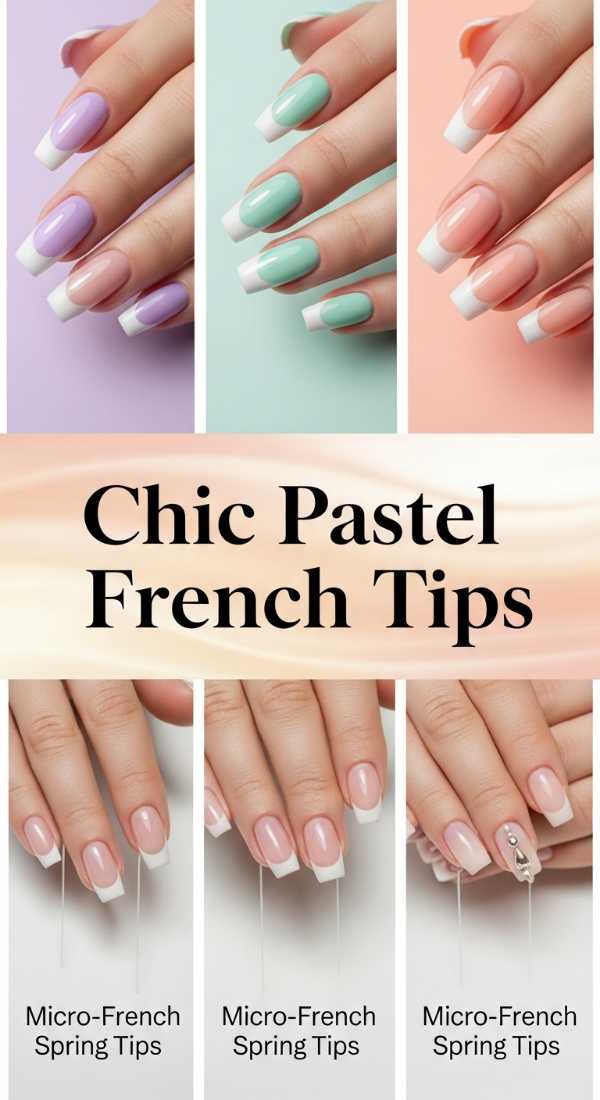 Chic Pastel French Tips 69ecf756eb954