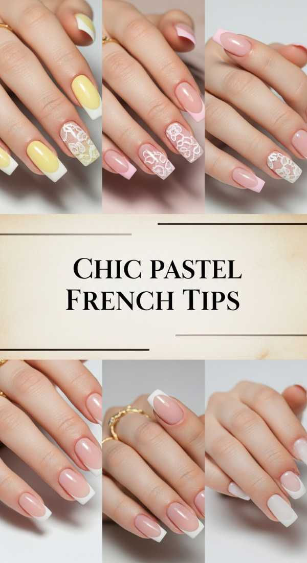 Chic Pastel French Tips 69f32d65e07c5