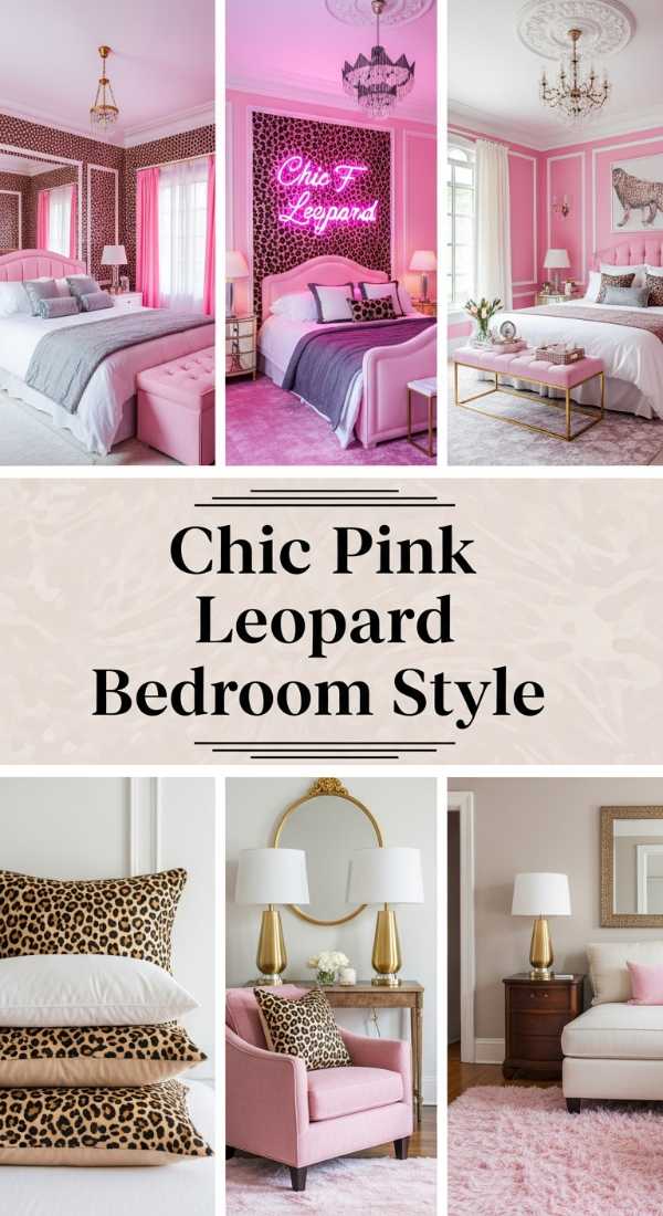 Chic Pink Leopard Bedroom Style 69e7779b4c547