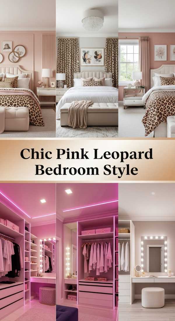 Chic Pink Leopard Bedroom Style 69ea60be0af85