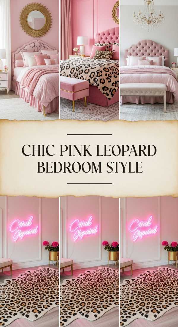 Chic Pink Leopard Bedroom Style 69ed034b42b94