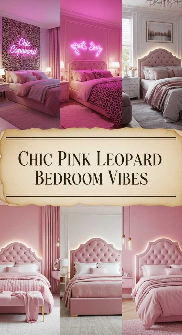 Chic Pink Leopard Bedroom Vibes 69ea60b87f366