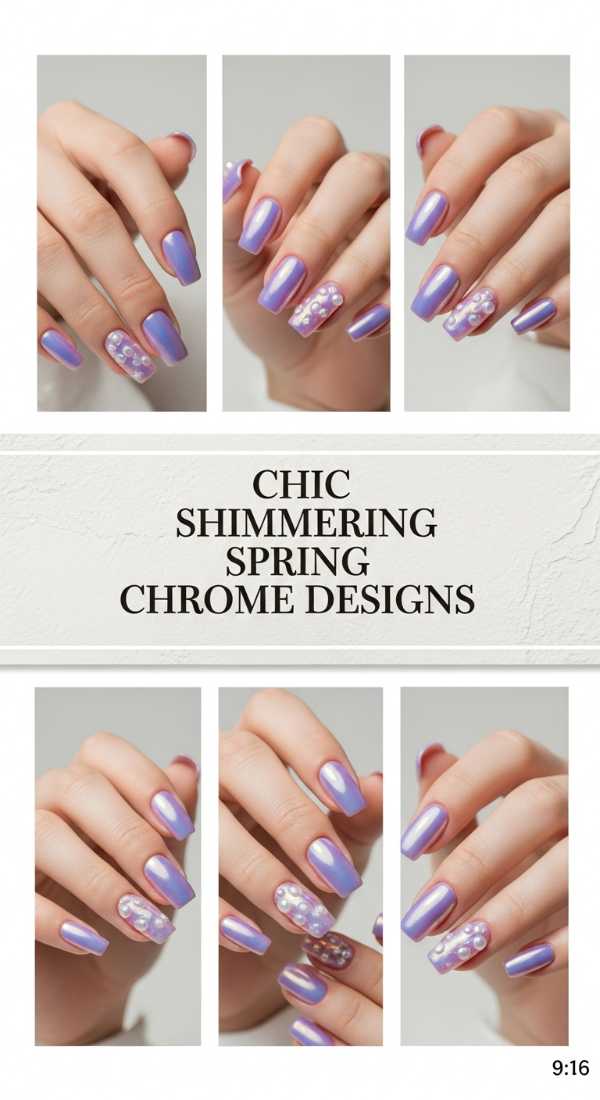 Chic Shimmering Spring Chrome Designs 69ecf7464317b
